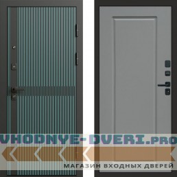 Входная дверь ГРАУНД Velutto Verde Бетон Гранд Grey софт